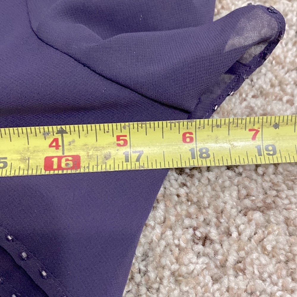 Adrianna Papell Plum Formal Dress. Ladies Size 4 - Picture 11 of 12
